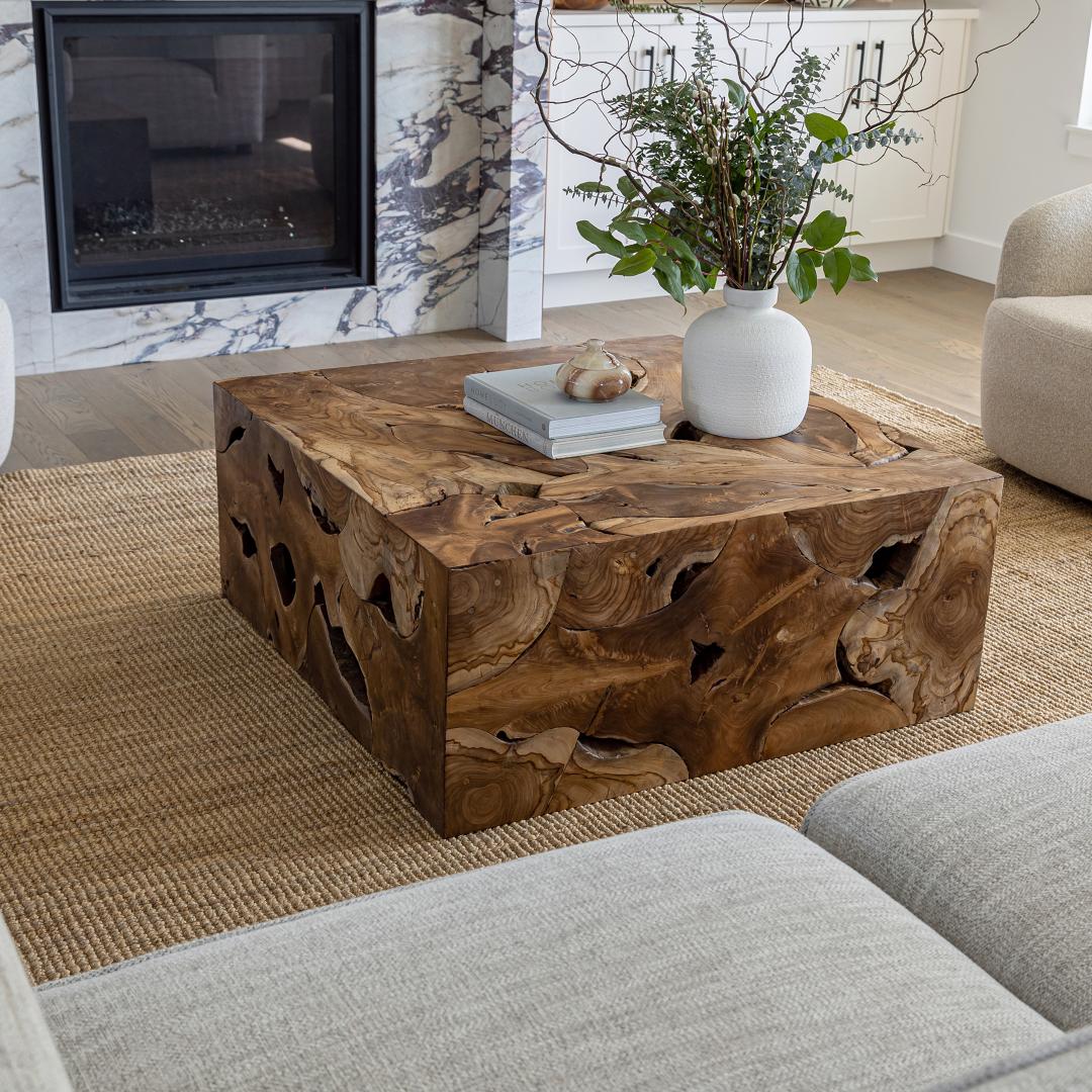 baseNatura Flow Square Coffee Table - Dekor Butik