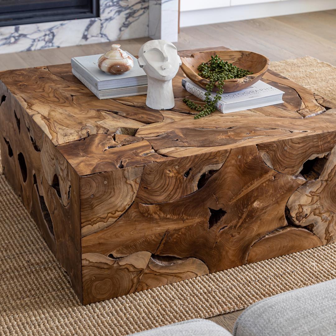 baseNatura Flow Square Coffee Table - Dekor Butik