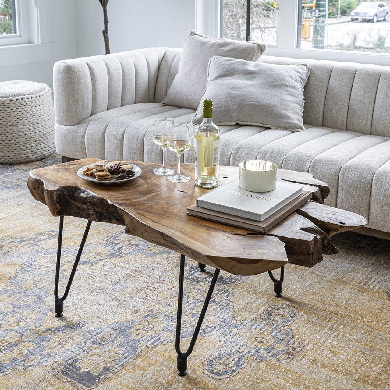 baseNatura Hairpin Coffee Table - Dekor Butik