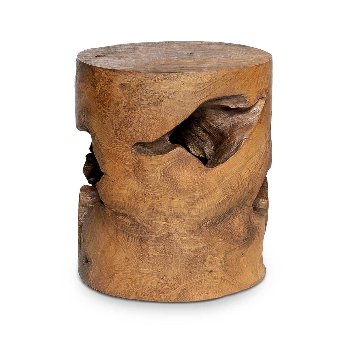 Natura Opus Accent Table - 18 Inch - Natural - Dekor Butik