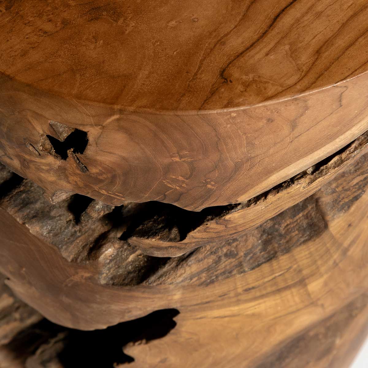 Natura Opus Accent Table - 18 Inch - Natural - Dekor Butik