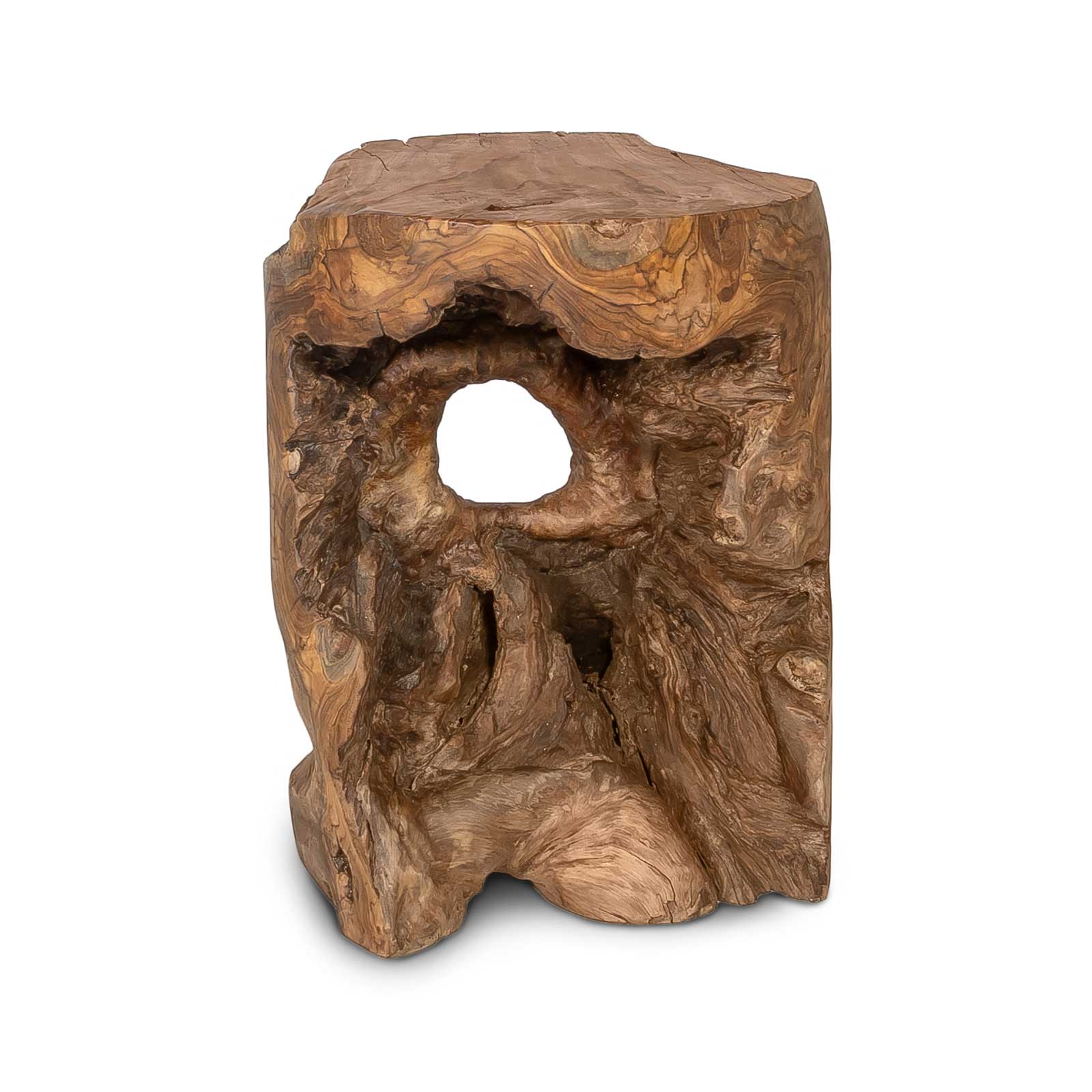 Natura Opus Accent Table - 18 Inch - Natural - Dekor Butik