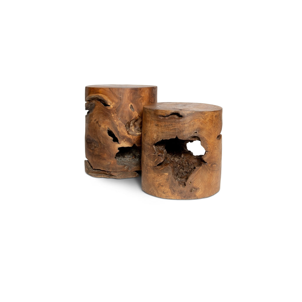 Natura Opus Accent Table - 18 Inch - Natural - Dekor Butik