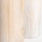 Natura Prado Vase Set of 2 - White Wash Teak - Dekor Butik