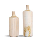 Natura Prado Vase Set of 2 - White Wash Teak - Dekor Butik
