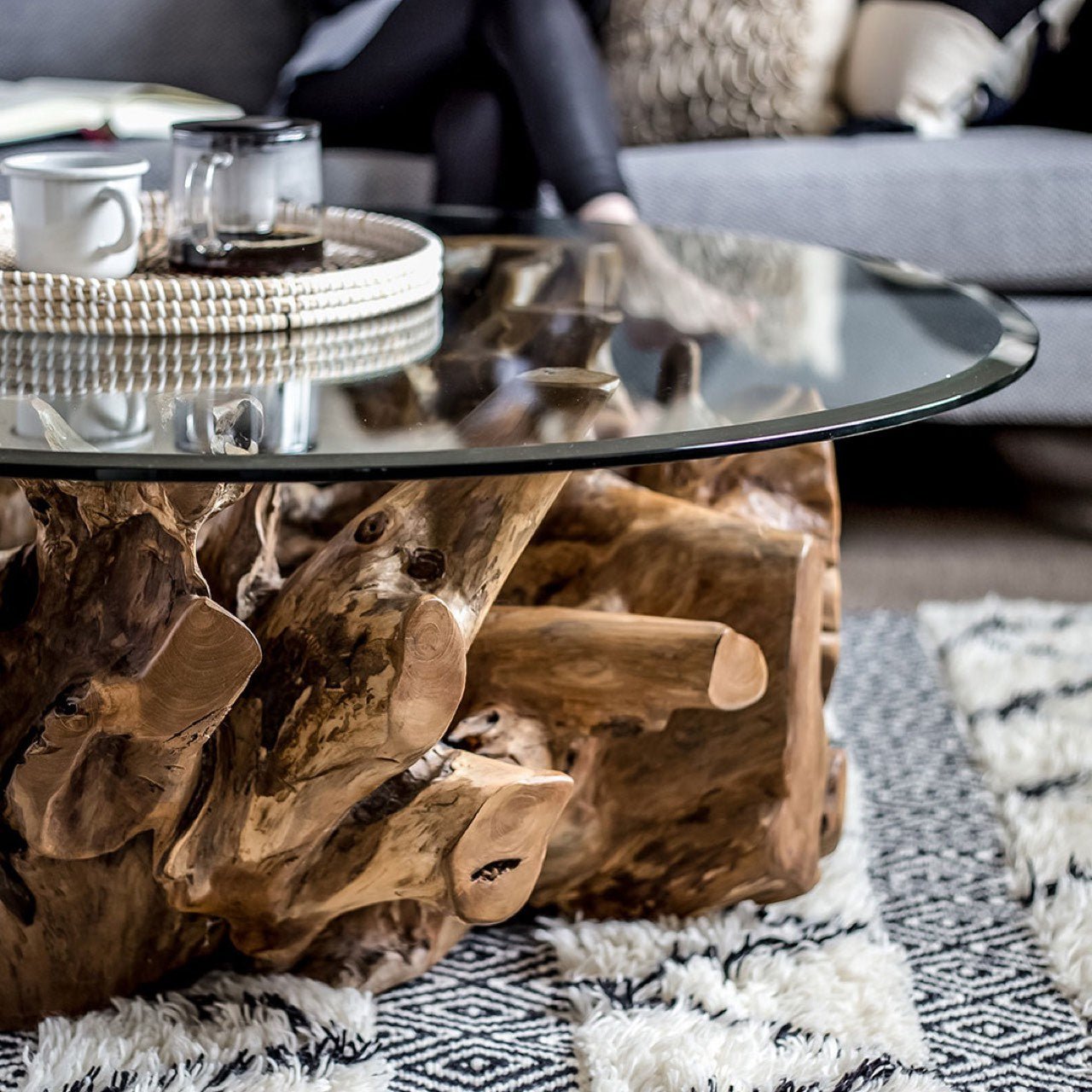 baseNatura Round Root Coffee Table - L - Dekor Butik