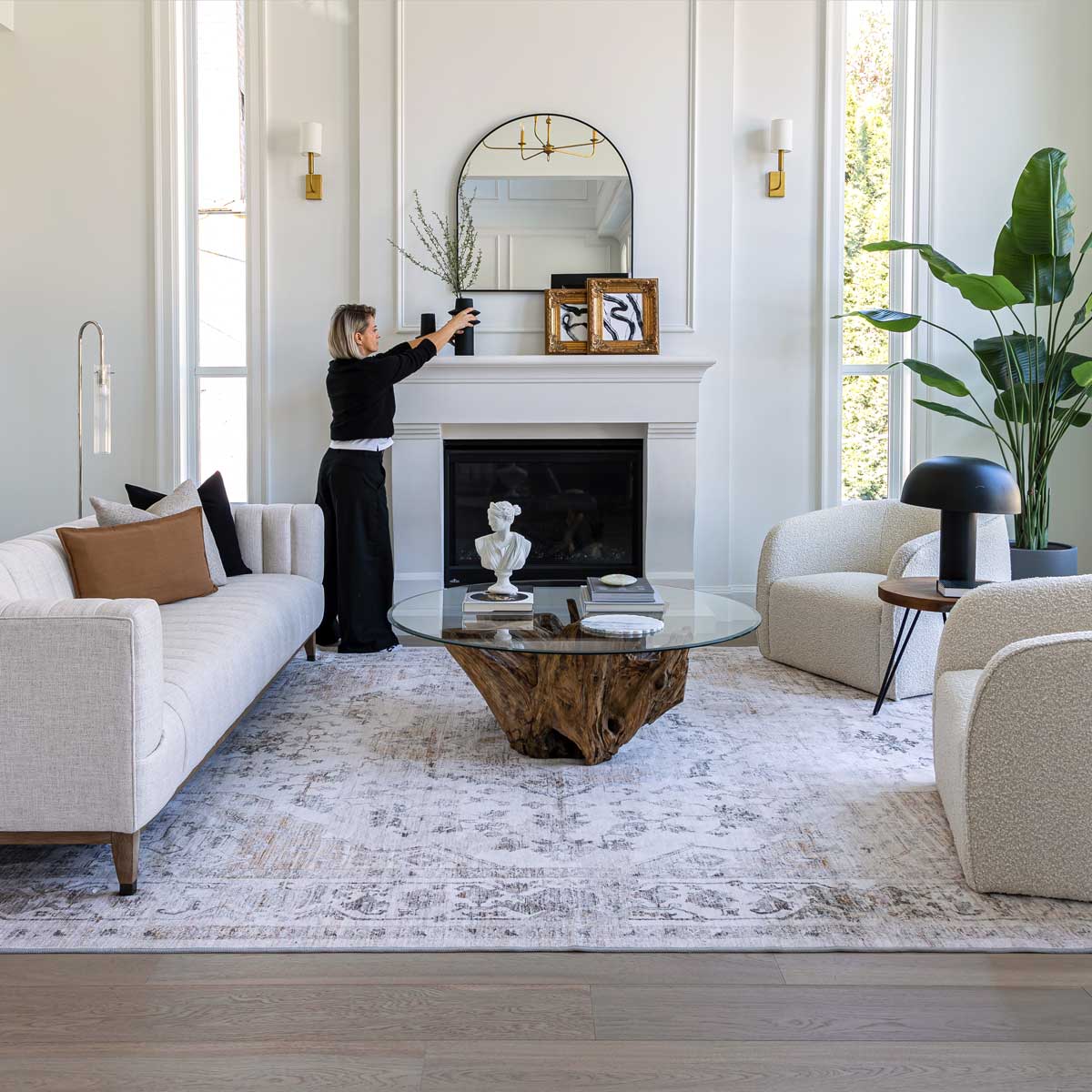 baseNatura Round Root Coffee Table - S - Dekor Butik
