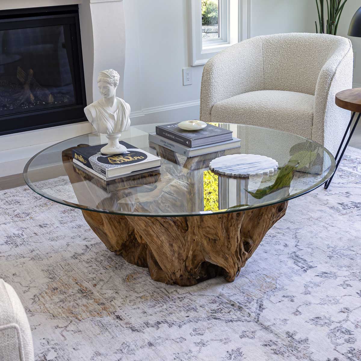 baseNatura Round Root Coffee Table - S - Dekor Butik