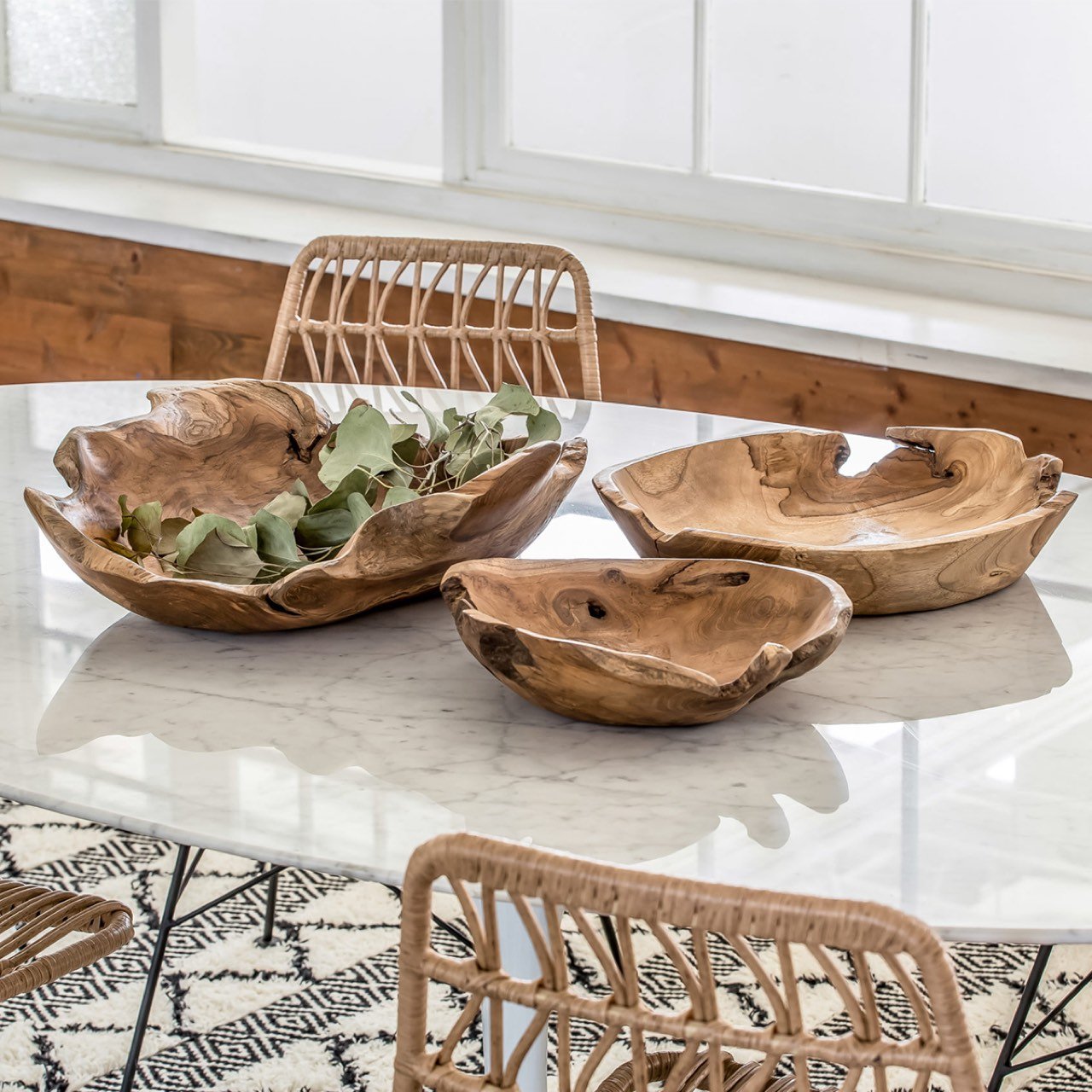 baseNatura Tipis Fruit Bowl (Set of 3) - Dekor Butik