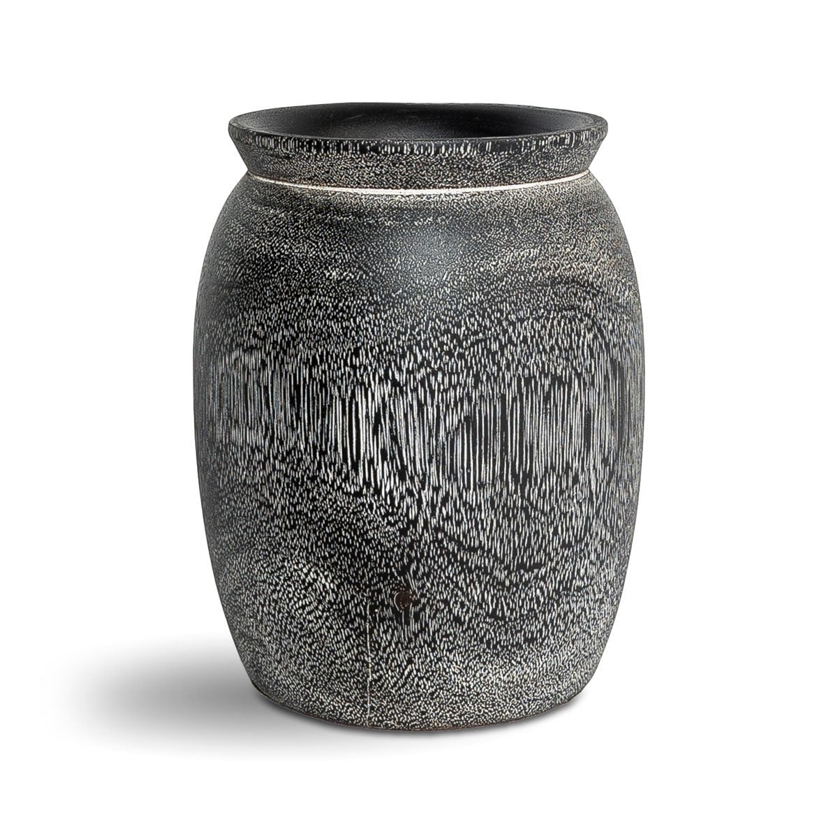 Natura Torino Vase Short - Black Teak - Dekor Butik