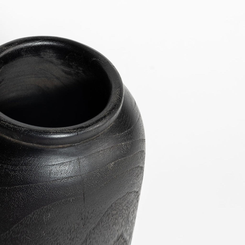 Natura Torino Vase Tall - Black Teak - Dekor Butik
