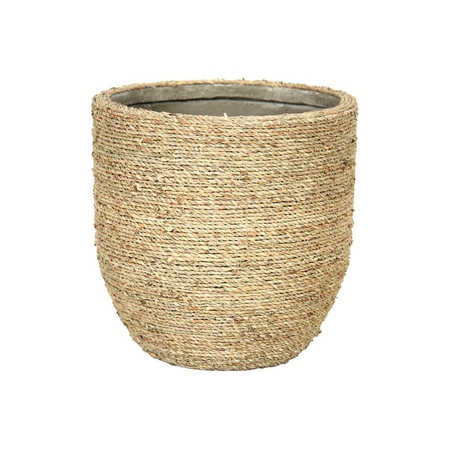 Nature Grass and Concrete Pot - Dekor Butik