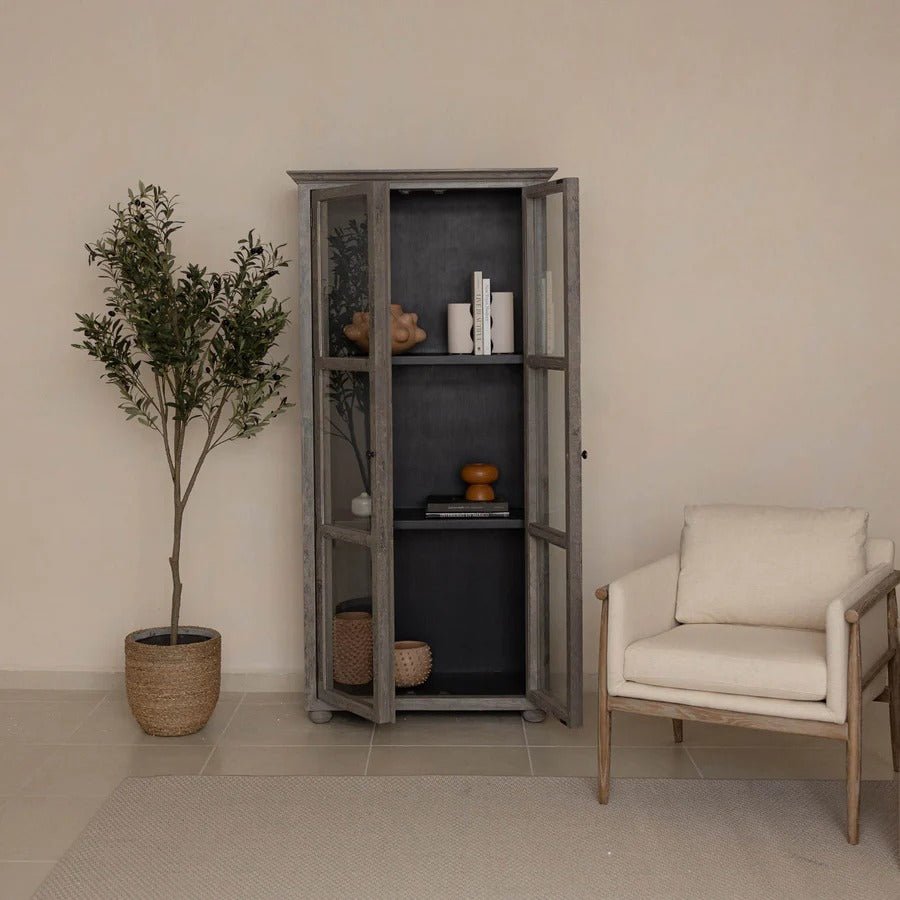 Nature Grass and Concrete Pot - Dekor Butik