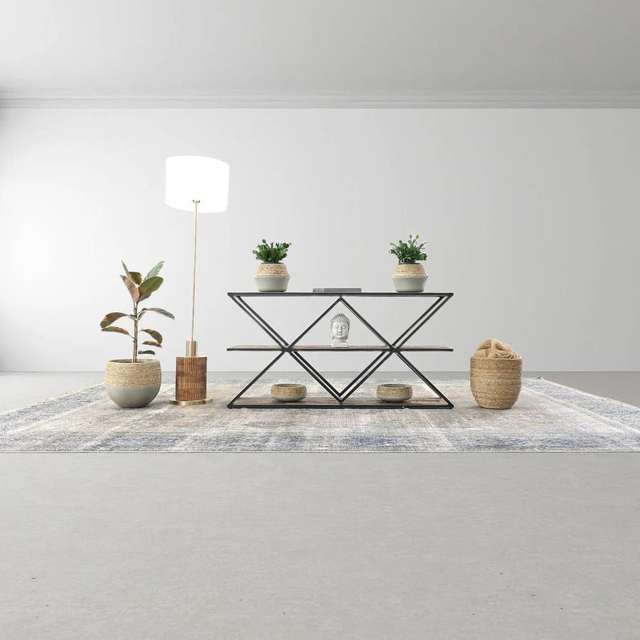 Nature Milk Jug Grass and Concrete Pot - Dekor Butik