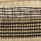 Nia 18.5L x 13.4W x 14.6H Set of 2 Light Brown Seagrass Rectangular Basket with Handles - Dekor Butik