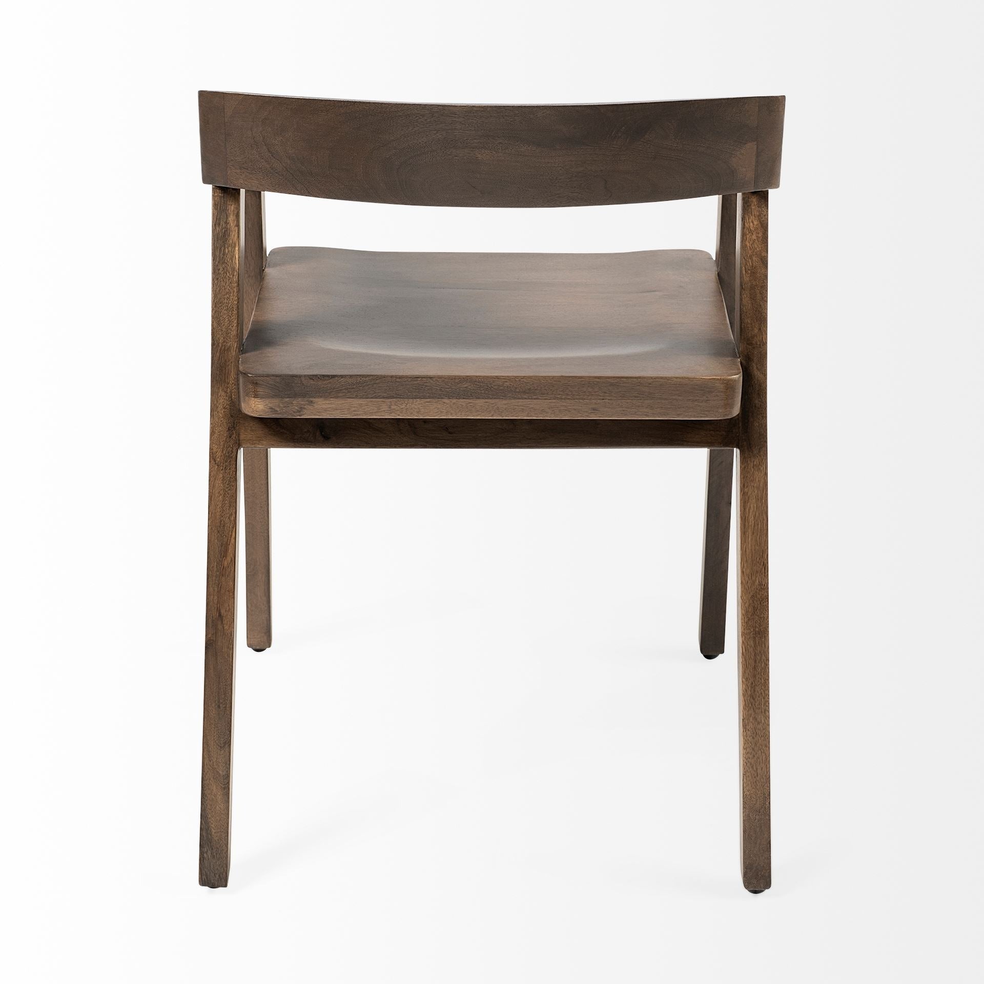 Nicholas I Onyx Brown Solid Wood Dining Chair - Dekor Butik