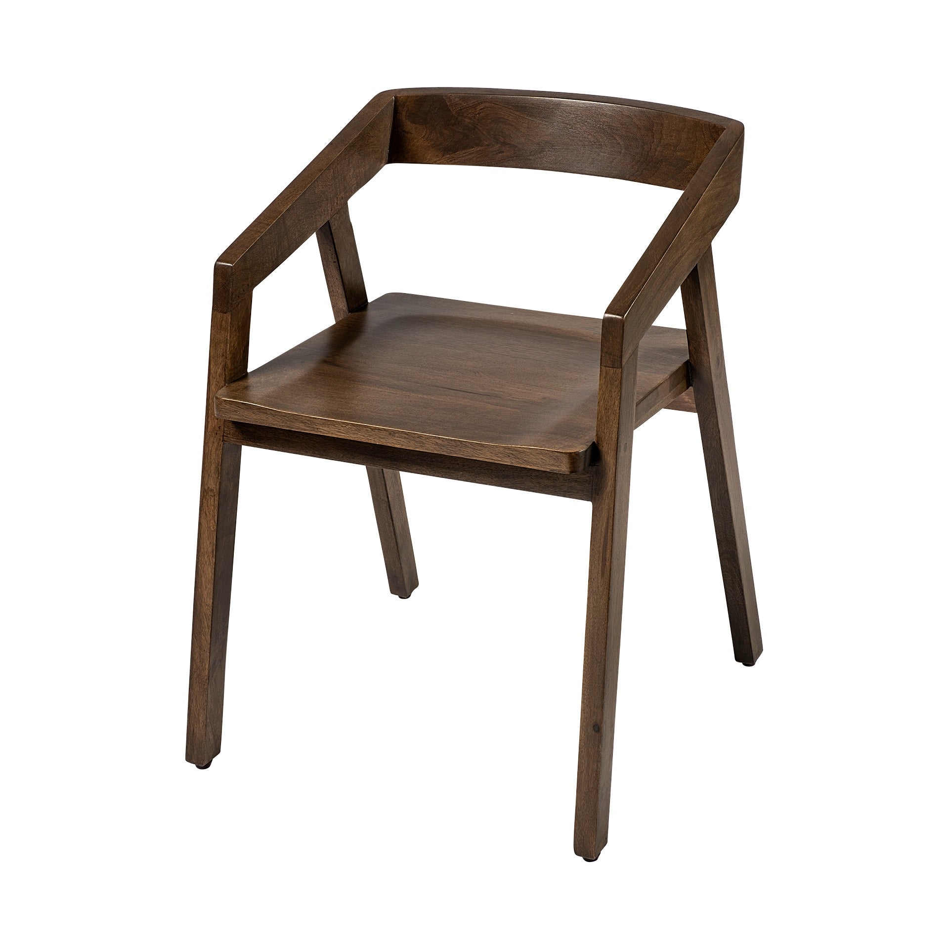 Nicholas I Onyx Brown Solid Wood Dining Chair - Dekor Butik