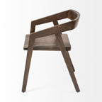 Nicholas I Onyx Brown Solid Wood Dining Chair - Dekor Butik