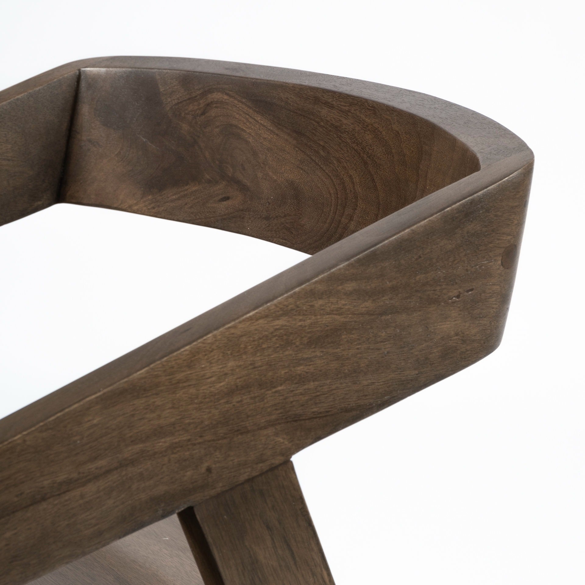 Nicholas I Onyx Brown Solid Wood Dining Chair - Dekor Butik