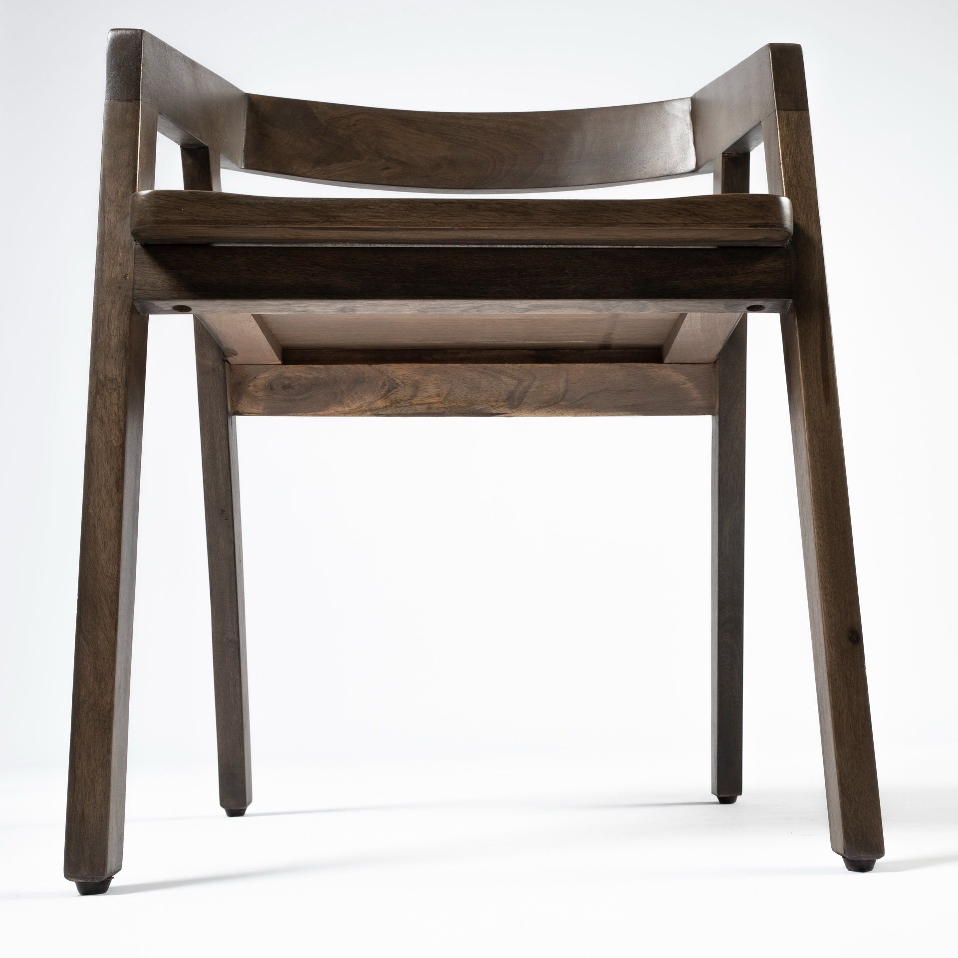 Nicholas I Onyx Brown Solid Wood Dining Chair - Dekor Butik