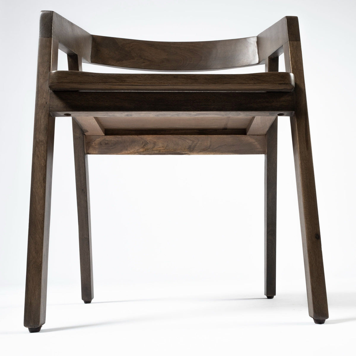 Nicholas I Onyx Brown Solid Wood Dining Chair - Dekor Butik