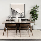 Nicholas I Onyx Brown Solid Wood Dining Chair - Dekor Butik