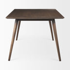 Nicholas II 72x39 Brown Solid Wood Top Metal/Wood Leg Dining Table - Dekor Butik