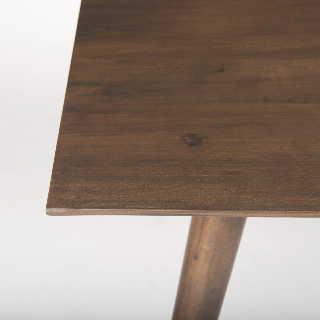 Nicholas II 72x39 Brown Solid Wood Top Metal/Wood Leg Dining Table - Dekor Butik