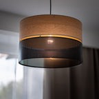 Nicol Scandinavian Drum Pendant Light for Dining Room & Bedroom - Dekor Butik