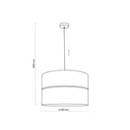 Nicol Scandinavian Drum Pendant Light for Dining Room & Bedroom - Dekor Butik