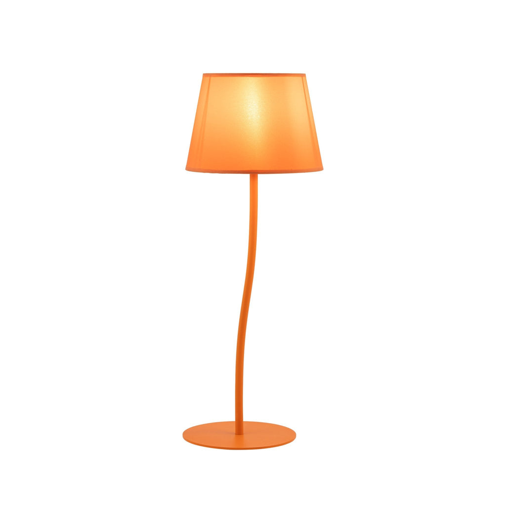 Table LampsNICOLA Orange Mid-Century Modern Table Lamp for Bedroom & Living Room - Dekor Butik