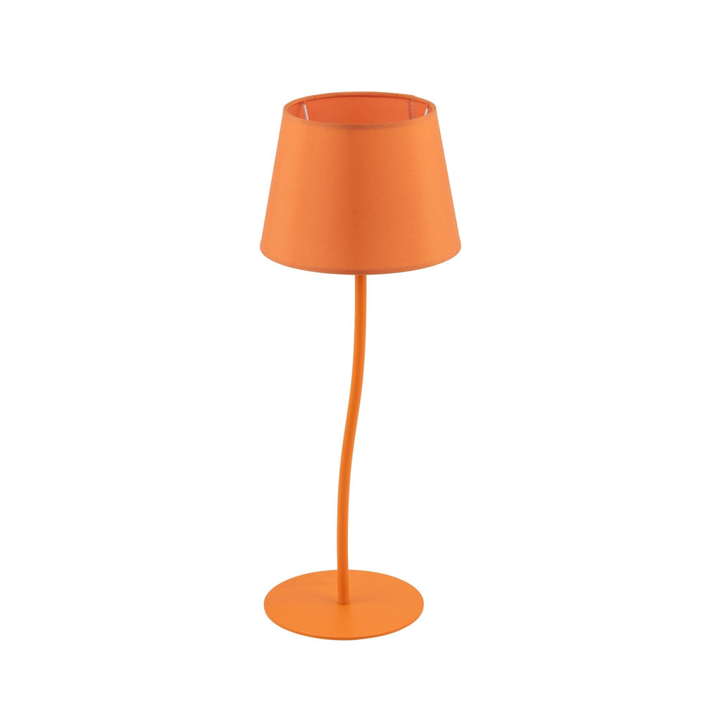 Table LampsNICOLA Orange Mid-Century Modern Table Lamp for Bedroom & Living Room - Dekor Butik