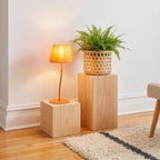 Table LampsNICOLA Orange Mid-Century Modern Table Lamp for Bedroom & Living Room - Dekor Butik
