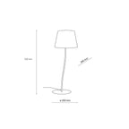 Table LampsNICOLA Orange Mid-Century Modern Table Lamp for Bedroom & Living Room - Dekor Butik