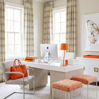 Table LampsNICOLA Orange Mid-Century Modern Table Lamp for Bedroom & Living Room - Dekor Butik