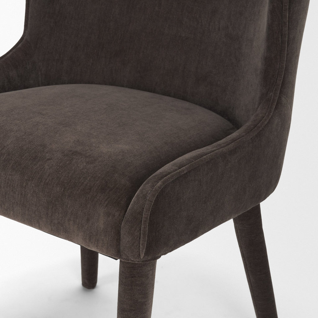 Nolan Slope Fabric Dining Chair - 3 Colours - Dekor Butik