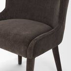 Nolan Slope Fabric Dining Chair - 3 Colours - Dekor Butik