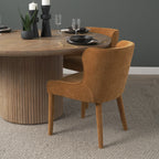 Nolan Slope Fabric Dining Chair - 3 Colours - Dekor Butik