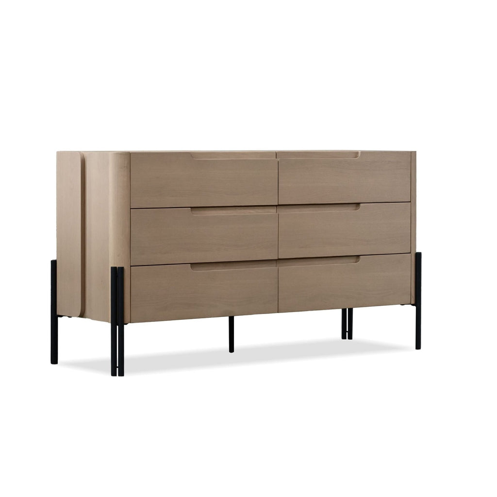 Nori 6 Drawer Dresser - 2 Finishes - Dekor Butik