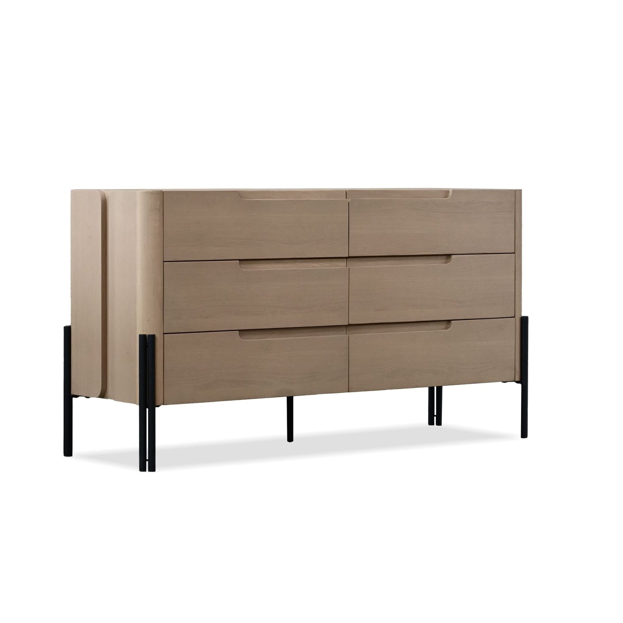 Nori 6 Drawer Dresser - 2 Finishes - Dekor Butik