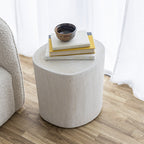 baseNova Wide 16" Stump - Round - White - Dekor Butik