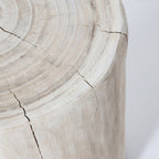baseNova Wide 16" Stump - Round - White - Dekor Butik