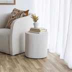 baseNova Wide 16" Stump - Round - White - Dekor Butik