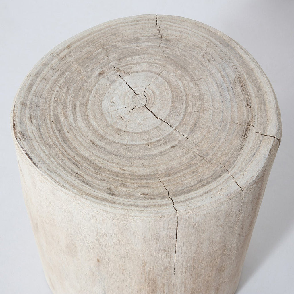 baseNova Wide 16" Stump - Round - White - Dekor Butik