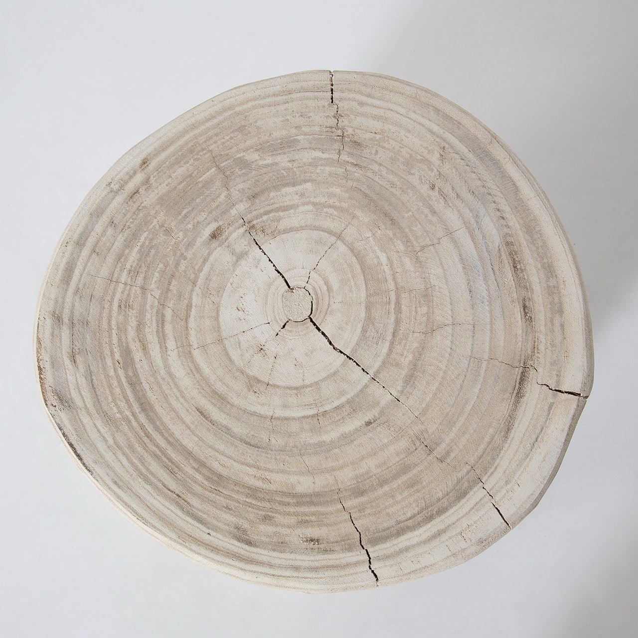 baseNova Wide 18" Stump - Round - White - Dekor Butik