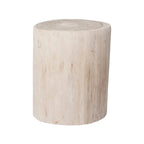 baseNova Wide 18" Stump - Round - White - Dekor Butik