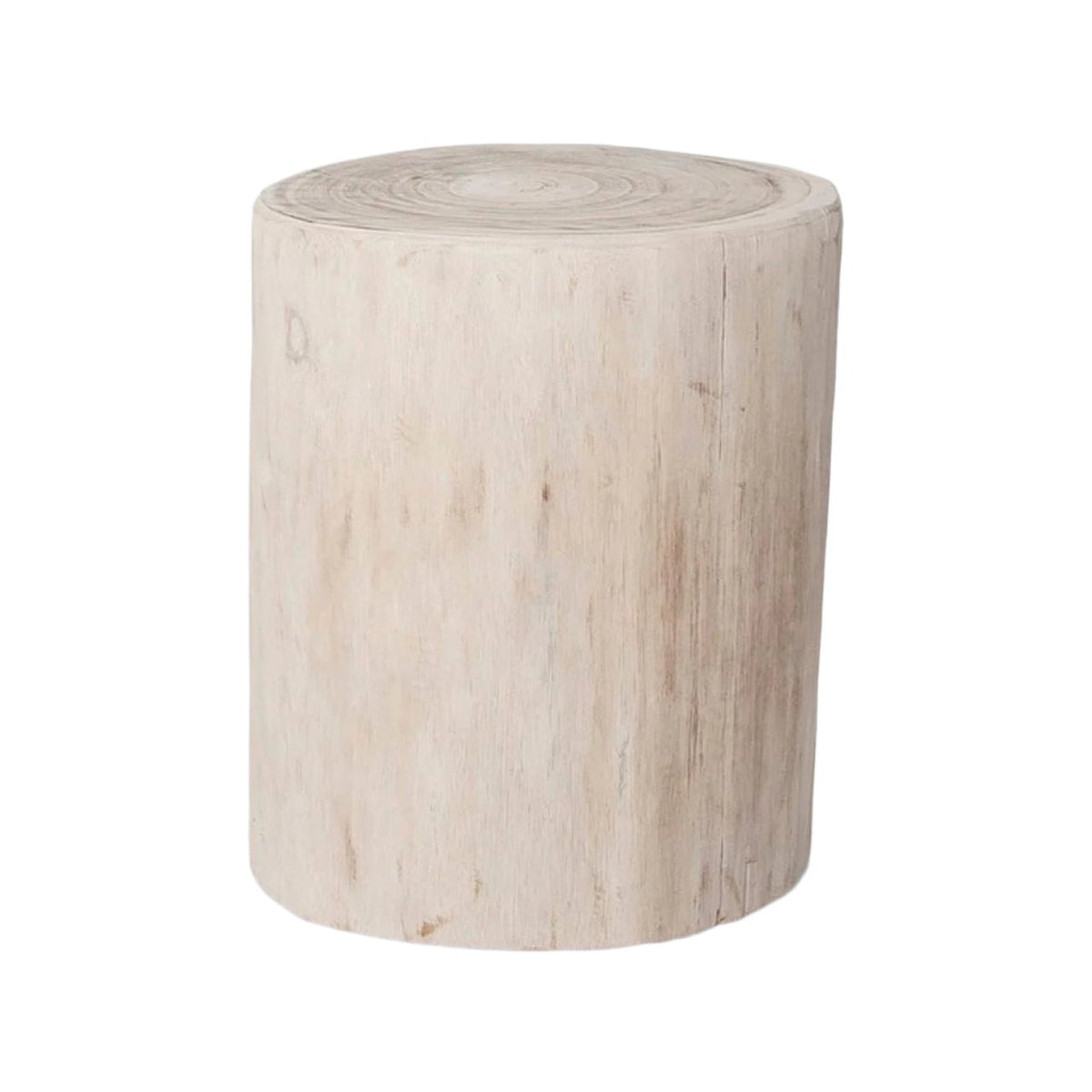 baseNova Wide 18" Stump - Round - White - Dekor Butik