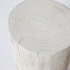 baseNova Wide 18" Stump - Round - White - Dekor Butik