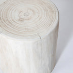 baseNova Wide 21" Stump - Round - White - Dekor Butik