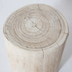 baseNova Wide 21" Stump - Round - White - Dekor Butik